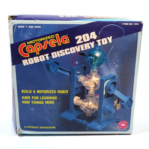 Vintage 1990 Capsela 204 Motorized Science Robot Discovery Toy 7+ No Instruction - Picture 4 of 8